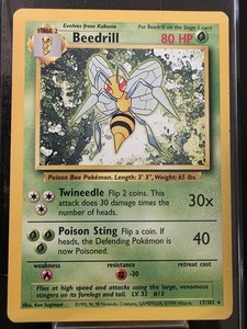 shiny beedrill pokemon card Beedrill Pokemon Card