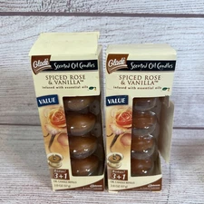 SC Johnson Glade Scented Oil Candles Refill Spiced Rose & Vanilla 1.5Oz Set Of 2
