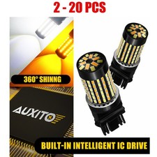 Set 3157 3156 White Amber Turn 2-20x Led Switchback Signal Parking Light Bulb Set 3157 3156 White Amber Turn 2-20x Led Switchback Signal Parking Light Bulb