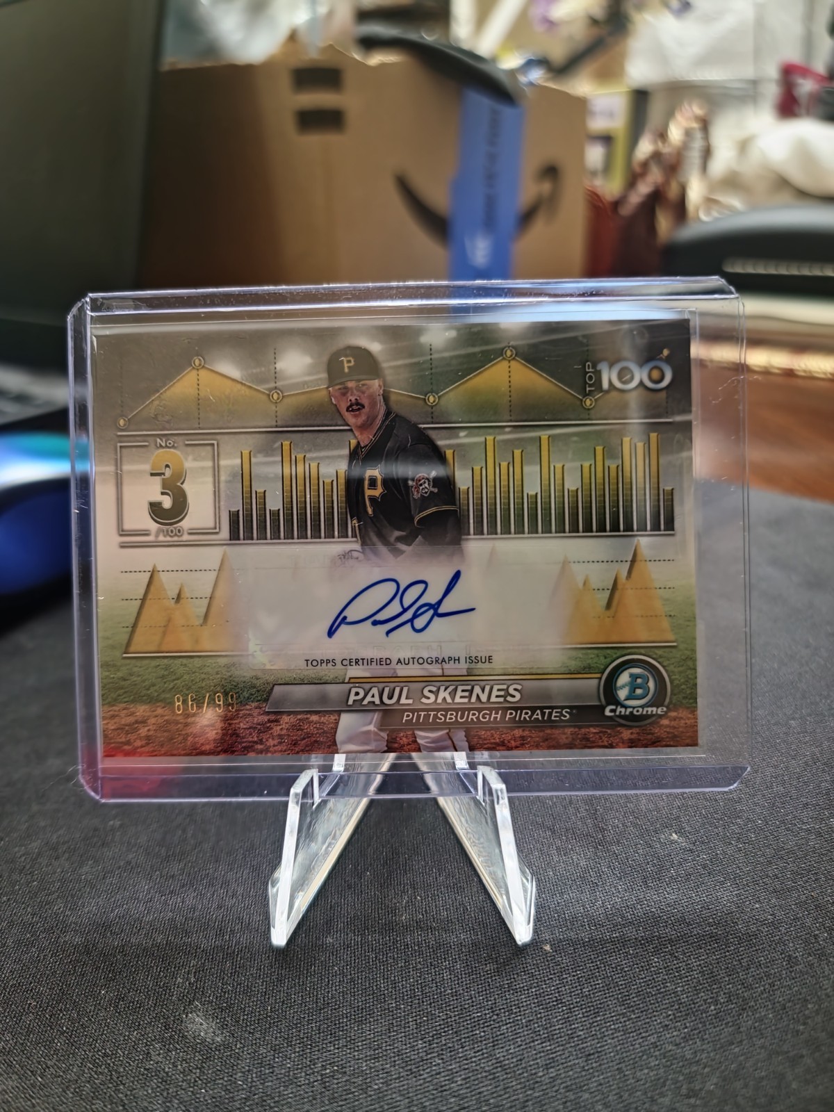 2024 Bowman - Bowman Scouts Top 100 Autographs Paul Skenes #BTPA-3 /99 (AU, RC)