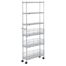 Doshisha Luminous Feel Kitchen Rack  Wagon  Steel Rack  Gap Storage  Storage
