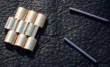  3 spare links for NSA Swiss gold bracelet on Zenith Respirator TV case watches