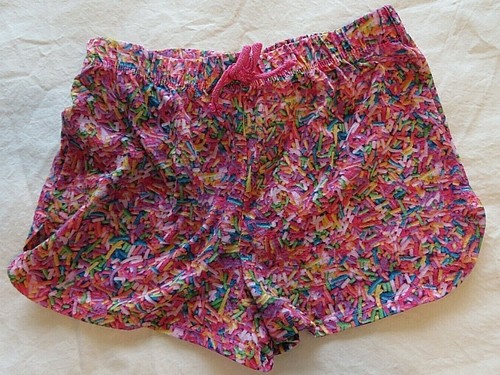 Girls Adjustable Waist Skirt Grn Floral + Pull on Shorts Multicolor Size 7 #8600 - Picture 4 of 5