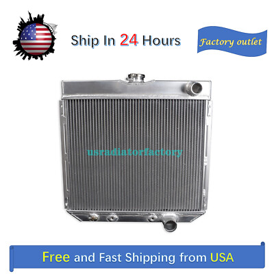19 3/5 '' All Aluminum Radiator For Mercury 1967-1968 Cougar 4.7L 3Rows AT/MT