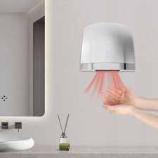 Automatic 1800W Electric Hand Dryer Commercial and Household Use Silver TOP