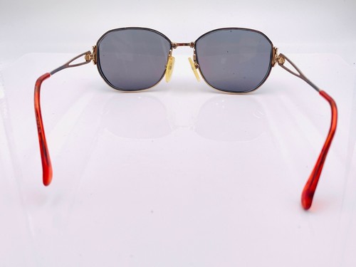 Vintage Sophia Loren Brown Gold Metal Oval Sunglasses Hong Kong FRAMES ONLY - 第 4/5 張圖片