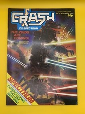 Crash Games Action magazine Rare 1980s Spectrum