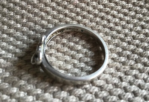Disney,vintage Mickey Mouse 925 silver buckle style ring with 2 CZ stones.Size N - Picture 2 of 4