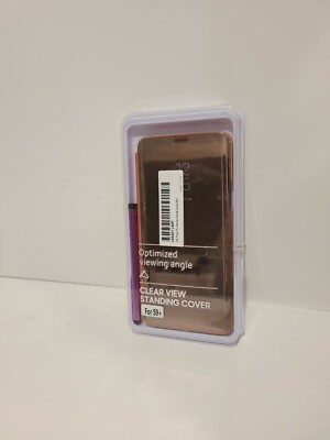 Clear View Standing Cover For Galaxy S8+ Mirror rose gold