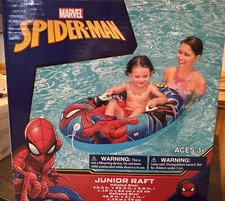 Spider Man Inflatable Junior Raft Pool Float Marvel 43.3 x 25.2 x 9.8" NEW
