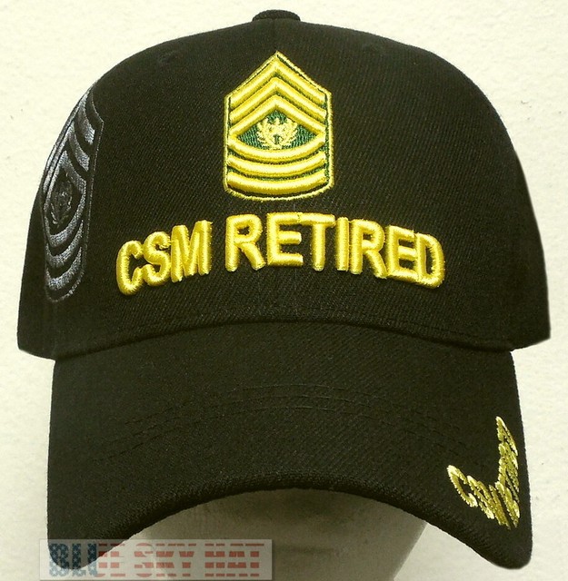 U.S. ARMY CSM COMMAND SERGEANT MAJOR RETIRED MILITARY INSIGNIA EMBLEM