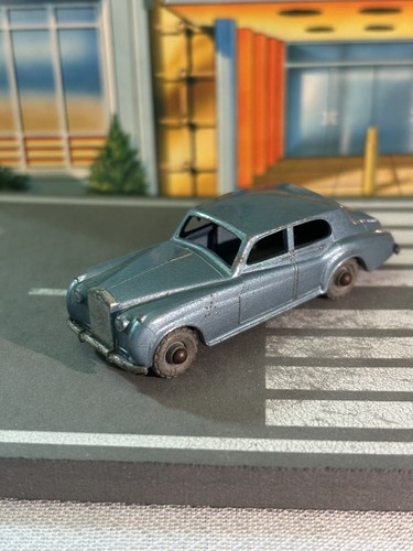 🔥 Lesney Matchbox No. 44 Rolls-Royce Silver Cloud Gray Wheels 1958 Blue England - Picture 5 of 12