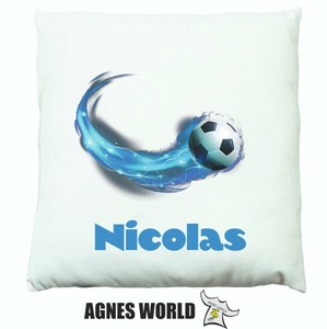 soccer sequin pillow