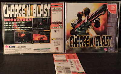 Charge 'N Blast Jpn-Dreamcast- Case, Manual, Spine Card, Disc, Tested, US Seller