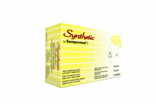 Vinyl Exam Gloves Powder-Free, Clear MEDIUM 100/Box - Photo 2/2