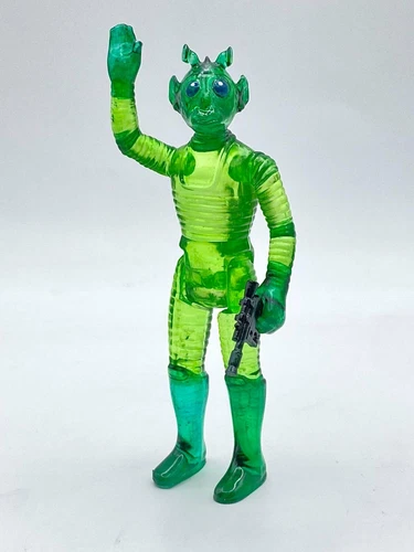 Vintage Kenner Style Custom clear Greedo READ DESCRIPTION