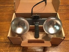 Vintage Smith-Victor Two Lamp Barlight - Model L20 Light Bar with Bulbs