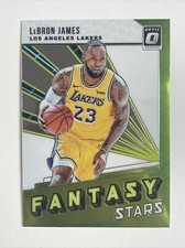 2018-19 Donruss Optic Basketball Lebron James Fantasy Stars #2 LA Lakers