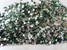 Full pack 1440 Preciosa Flatbacks 9ss Green Turmaline/foiled.