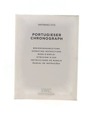 IWC Portugieser Chronograph 3714 Booklet Manual