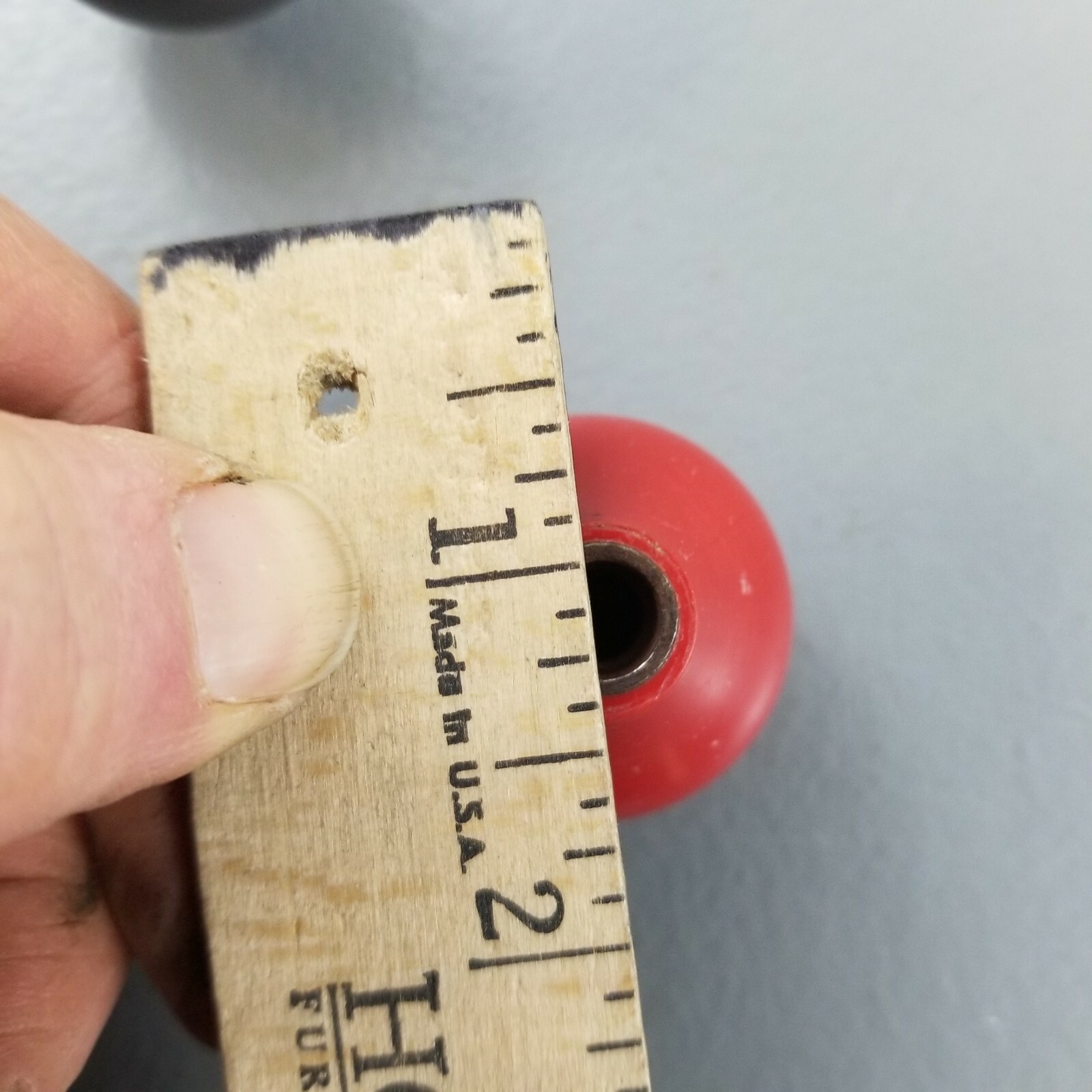 Vintage Gear Red Shift Knob 1 1/4" Shifter Threaded Ball Rat Rod