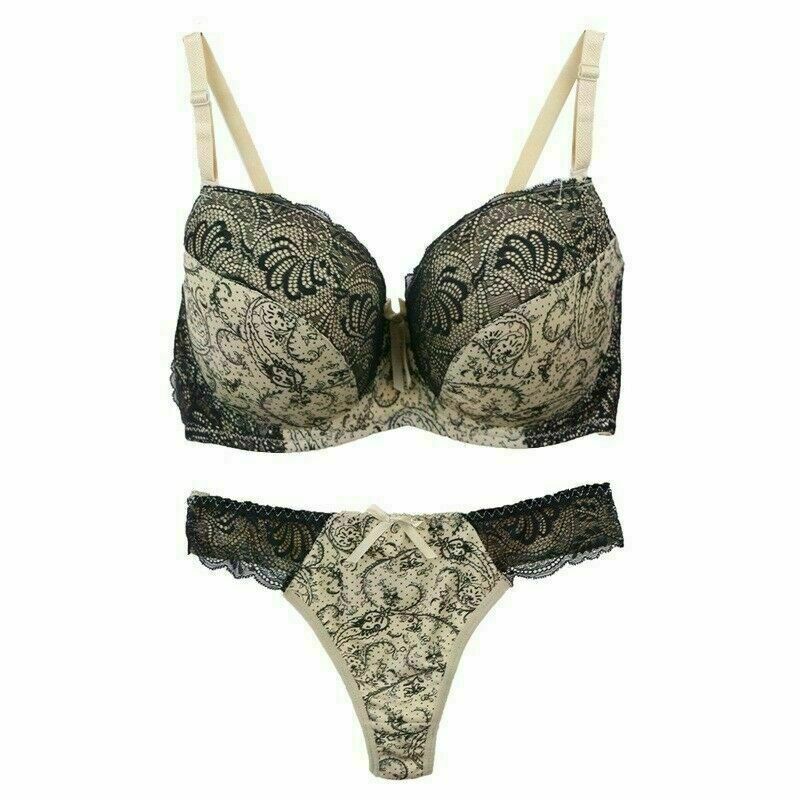 UK Womens Sexy Lace Padded Push up Bra set Ladies Underwear sets 3242