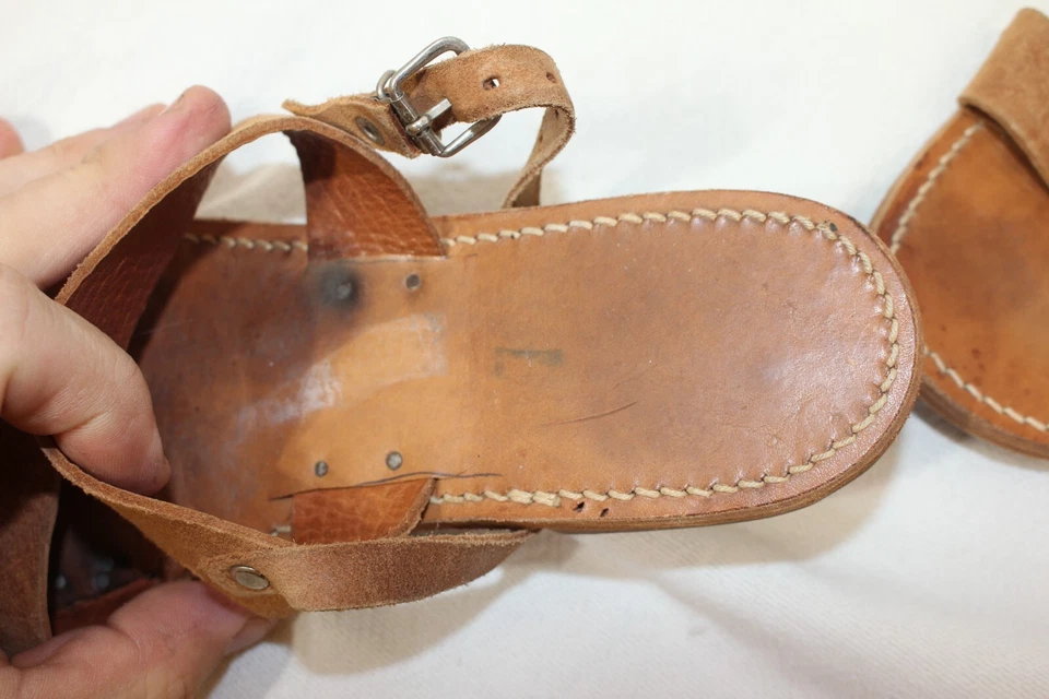 Melissinos griegos vintage genuinos para mujer ¡hechos a mano! Sandalias Talla 5/6 EE. UU. 35/36 UE Foto 4 de 4