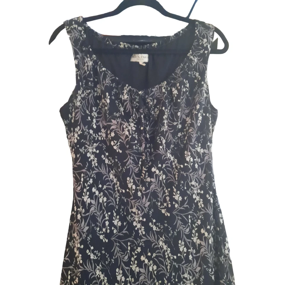 Maxi Vestido Vintage Alyn Paige Sin Mangas Floral Gasa Y2K Talla L Mujer Hada Foto 2 de 4