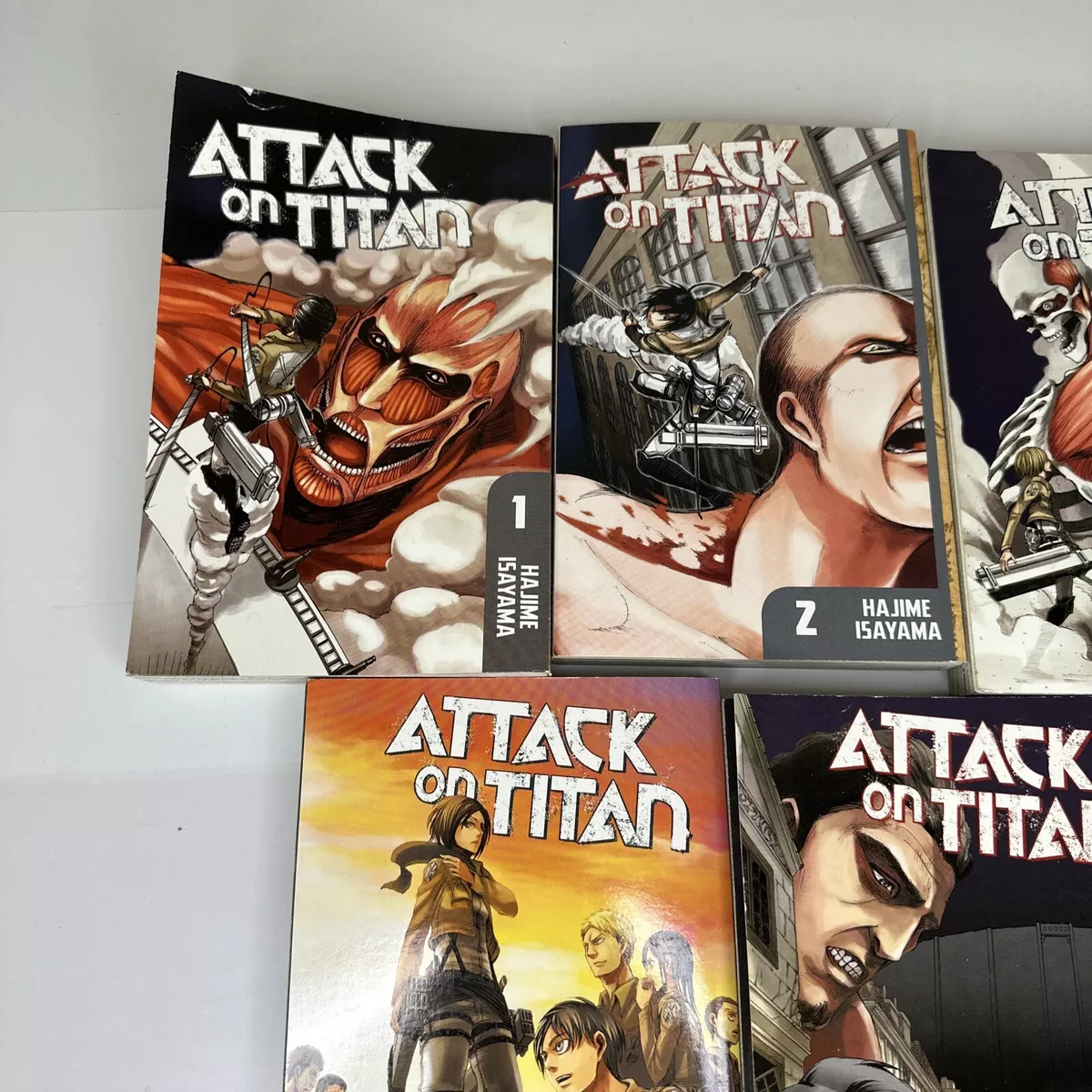 Attack on Titan Manga Volumes 1-5