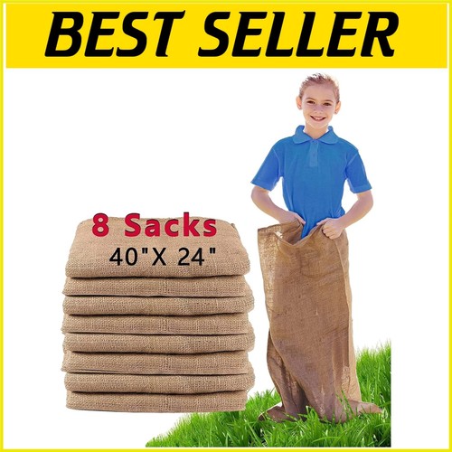 Reusable 8-Pack Potato Sack Race Bags – Eco-Friendly Outdoor Games for All Ages