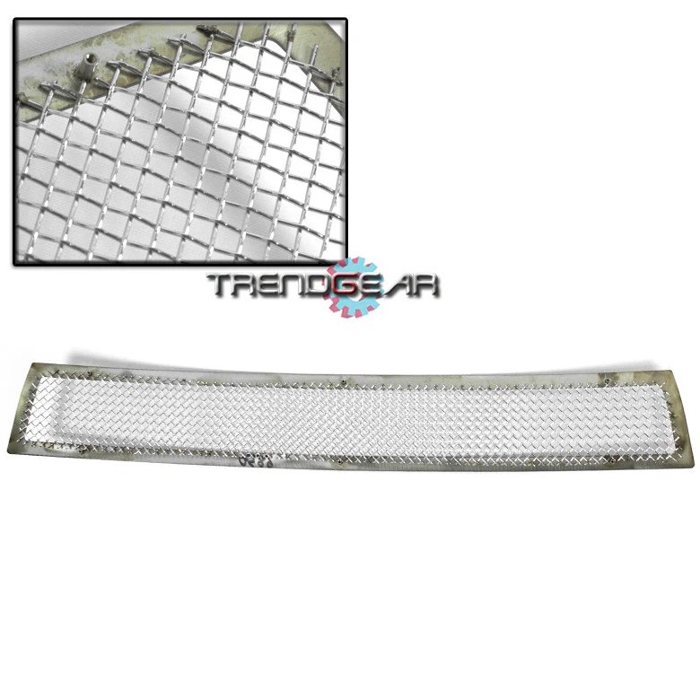 2011-2013 SCION TC PARACHOQUES INFERIOR ACERO INOXIDABLE MALLA REJILLA INSERCIÓN CROMO Foto 4 de 4