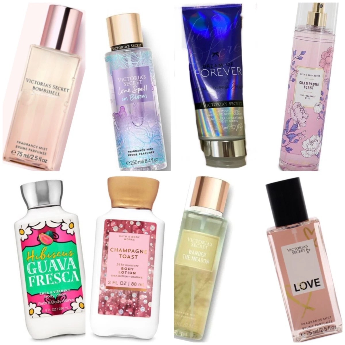 Victoria Secret Bath Body And Works Body Cream Lotion Fragrance