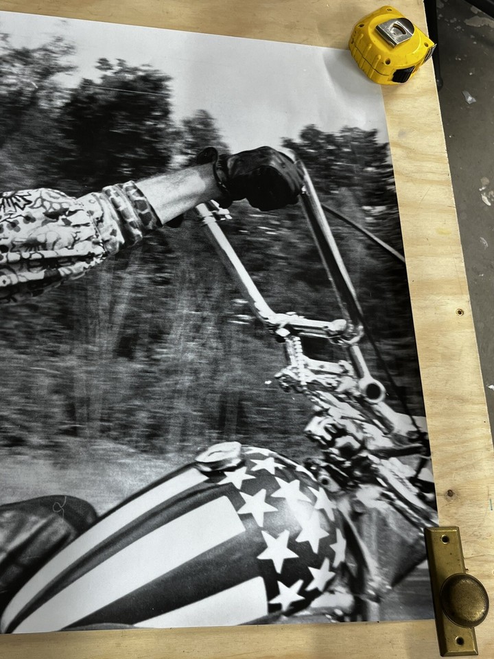 Captain America Peter Fonda Easy Rider Poster Motorcycle Chopper eBay