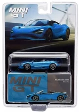 Mini GT 1:64 McLaren 750S Spider Belize Blue Diecast Model Car MGT00812