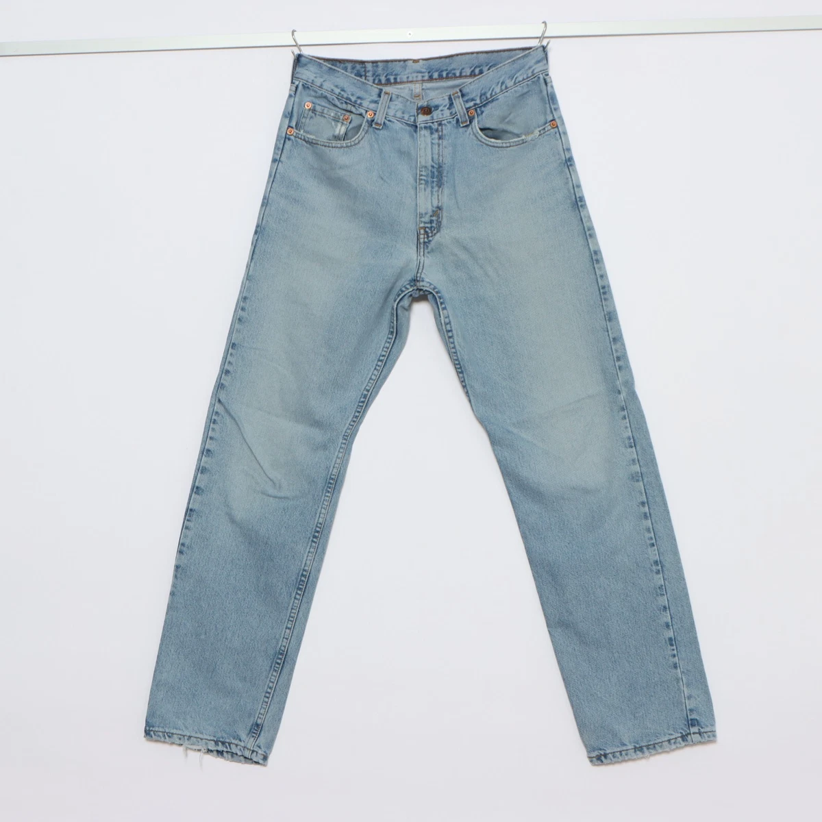 Jean Vintage Levi’s 881 Orange Tab Années 90 – Taille Haute Tapered, Délavé Lightwash, Fabriqué En Belgique