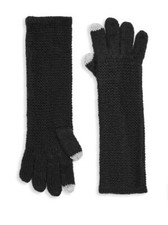 Rebecca Minkoff Garter Stitch Tech Glove Black One Size