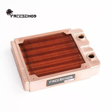 FreezeMod 120mm G1/4" Threads ALL Copper Radiator for PC Water Cooling Barss