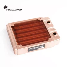 FreezeMod 120mm G1/4" Threads ALL Copper Radiator for PC Water Cooling Barss