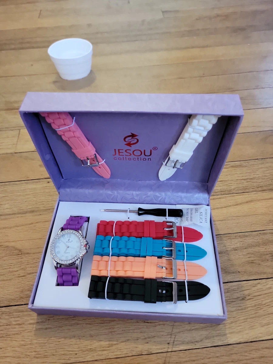 Jesou Collection Watch Set Ladies Changeable Bands