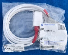 Nihon Kohden SpO2 Connection Cable - Model K937 - NEW IN PACKAGE