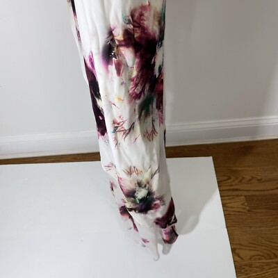 Jupe Maxi Haute Hippie En Soie Florale - Taille XS - Occasion Très Bon état