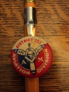 WW2 WASHINGTON STATE UNION AMERICAN AVIATION MACHINIST FABER PENCIL HOLDER