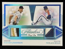 2023 Flawless One Of One Game Used Patch Nolan Ryan Randy Johnson 1/1 Houston