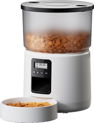 BEMOONY Futterautomat Katze mit Timer 1-6 Mahlzeiten 3L Press