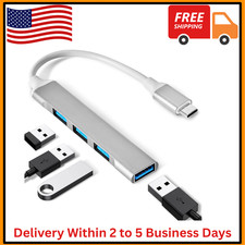 USB C to USB Hub, USB C to USB A 3.0 Adapter, 4 Ports Type C to USB Adapter