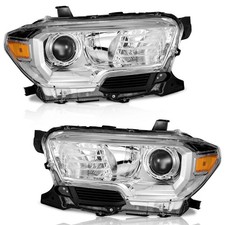 Pair Headlights For 2016-2022 Toyota Tacoma Headlamps Wo Led Drl Wo Bulbs