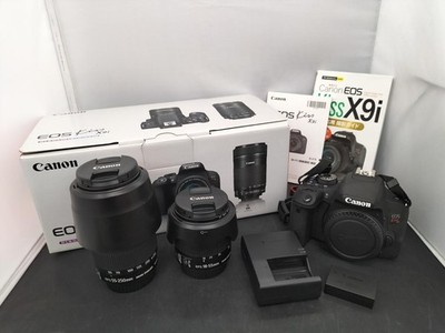 【Canon】EOS Kiss x9i + 18-55mm + 55-250mm Canon EOS Kiss X9i DSLR Camera Kit 18-55mm 55-250mm Lens, 24.2MP