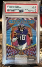 2024 Panini Illusions - Abracadabra Justin Jefferson #15 Light Blue /299