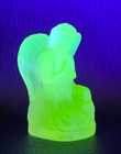Boyd's Crystal Art Glass LIL ANGEL #11 of 2nd Series CORAL SATIN 9-2-08 Glows — photo 1