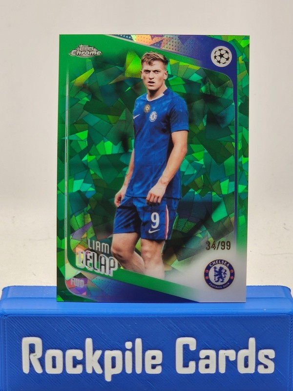 2025-26 Topps Chrome Uefa CC Sapphire Edition - Liam Delap #192 Green /99